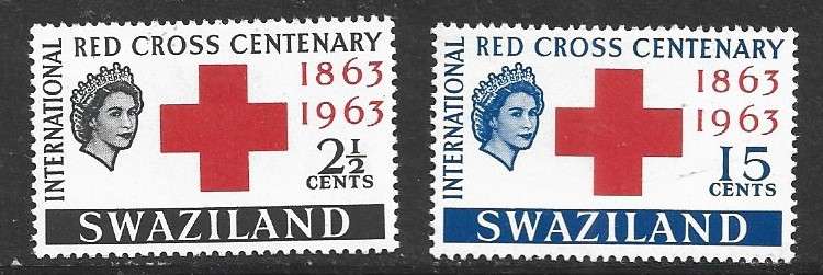 Swaziland SACC 105,106 107 MNH on two scans