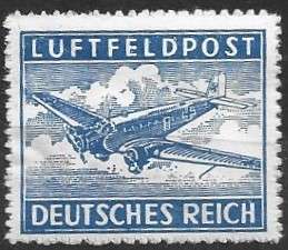 German Reich Luftfeldpost mint hinged