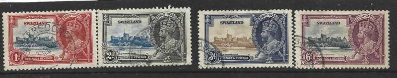Swaziland fine used KGV jubilee as scanned