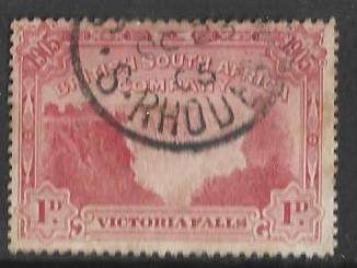 Southern Rhodesia 1905 SACC89 used.