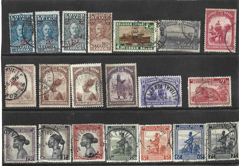 Belgium Congo fine used per scan