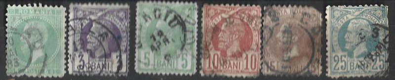 Romania used stamps fron 1800's, a  selection as scanned