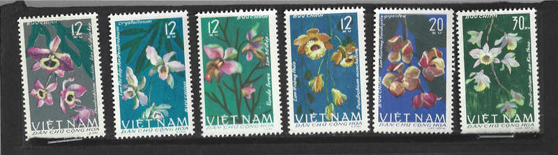 Vietnam orchids MNH as scanned