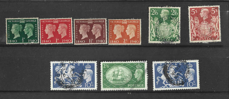 Great Britain hinged mint and used selection KGV1 per scan