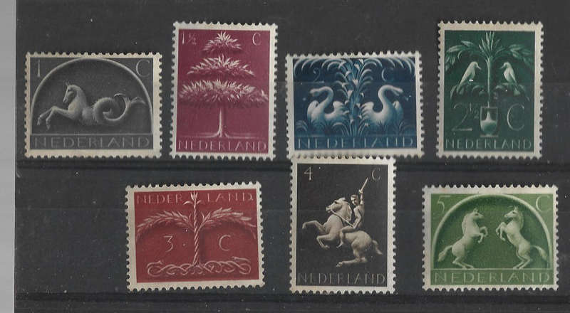 Netherlands hinged mint set as scanned