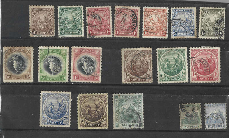 Barbados fine used selection as scanned