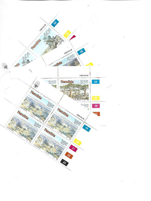 Namibia MNH control blocks SACC 4 to 7