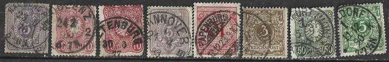 Germany Deutsche Reich stamps from 1800,s used with decent postmarks