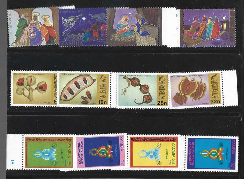 Zambia MNH sets on  three scans