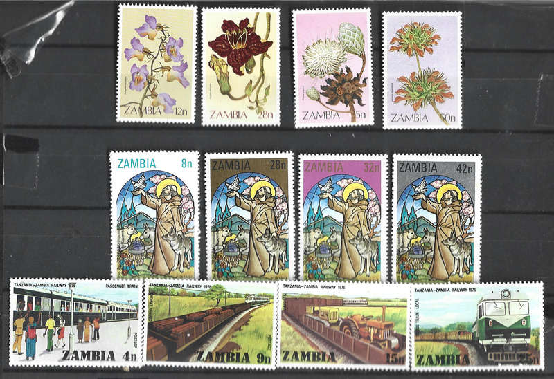 Zambia MNH sets on  three scans