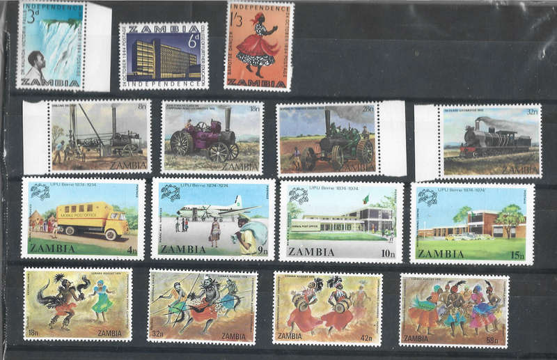 Zambia MNH sets as scanned