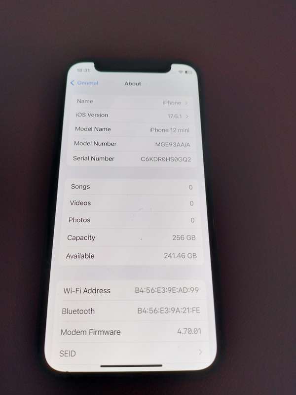 IPHONE 12 MINI - 256GB - BLACK