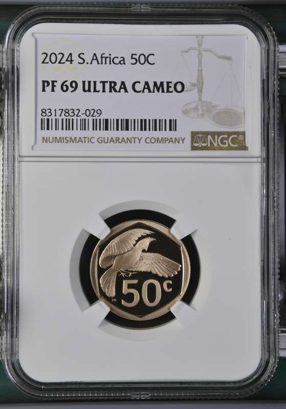 2024 South Africa Proof PF69 Set. 7 Coin Proof Set With 1oz Silver Bee NGC Graded PF69 Proof Set