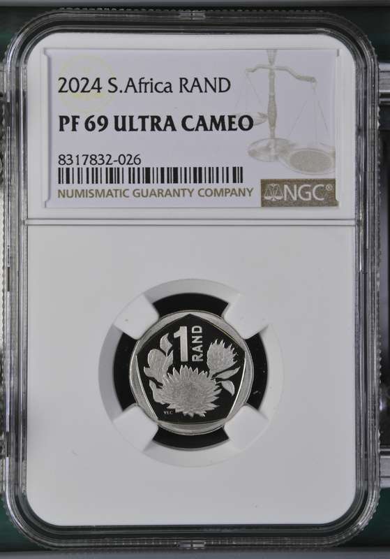2024 South Africa Proof PF69 Set. 7 Coin Proof Set With 1oz Silver Bee NGC Graded PF69 Proof Set