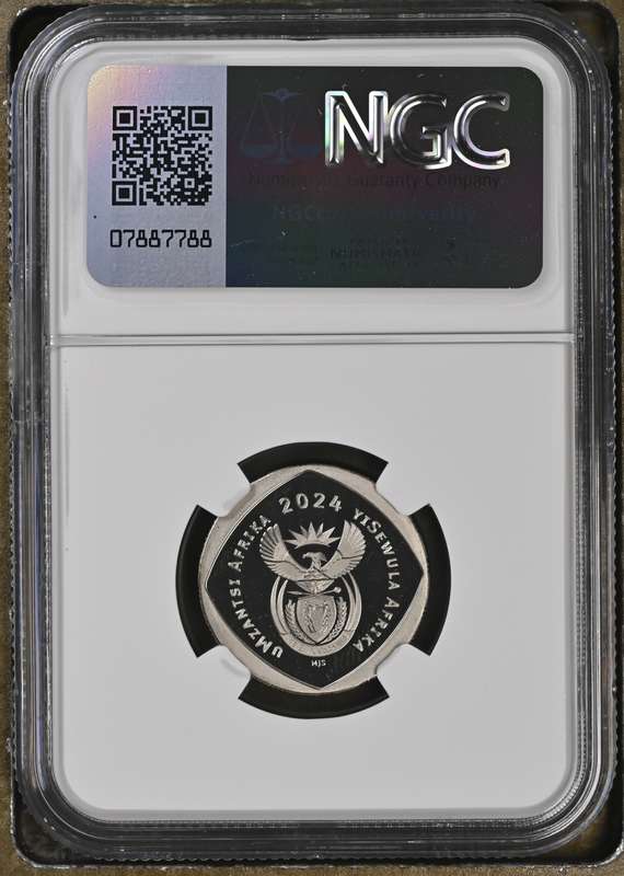 2024 South Africa Proof PF69 Set. 7 Coin Proof Set With 1oz Silver Bee NGC Graded PF69 Proof Set