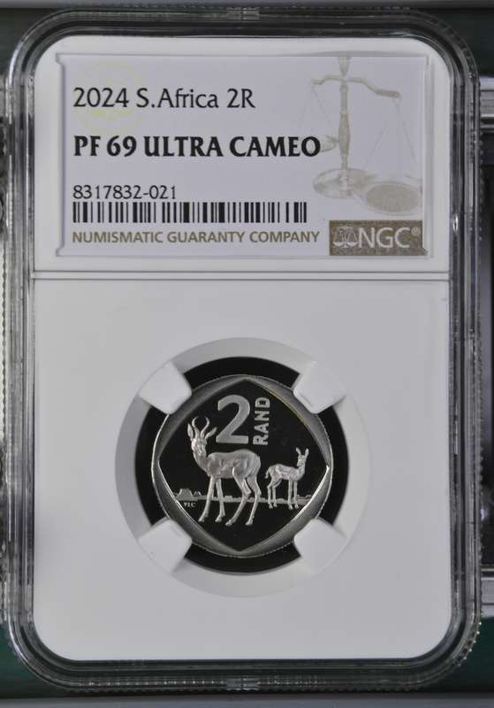 2024 South Africa Proof PF69 Set. 7 Coin Proof Set With 1oz Silver Bee NGC Graded PF69 Proof Set