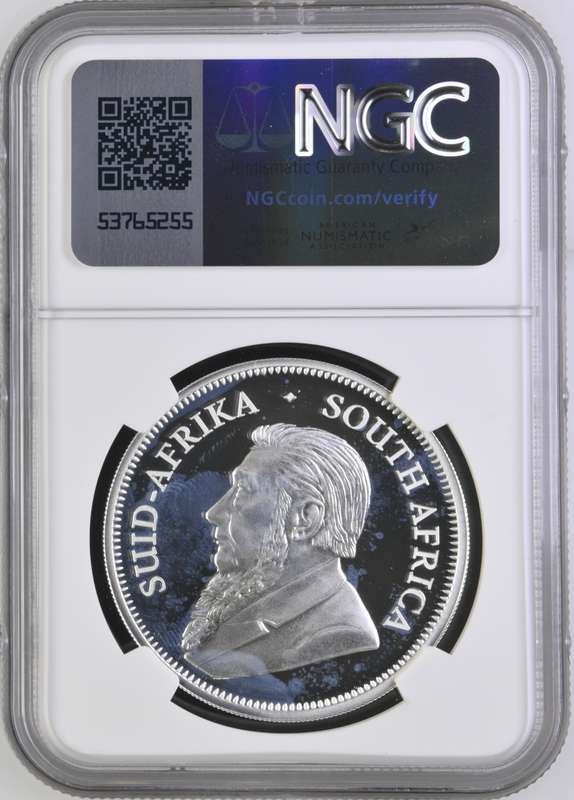 South Africa 1oz Silver Krugerrand R5 Big 5 Buffalo Privy 2023 NGC Graded Proof 66 Ultra Cameo PF66