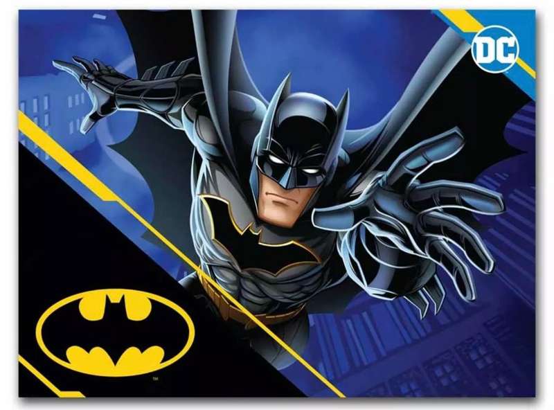 Batman Batarang Shaped Colourised 1oz Silver $5 2024 Samoa
