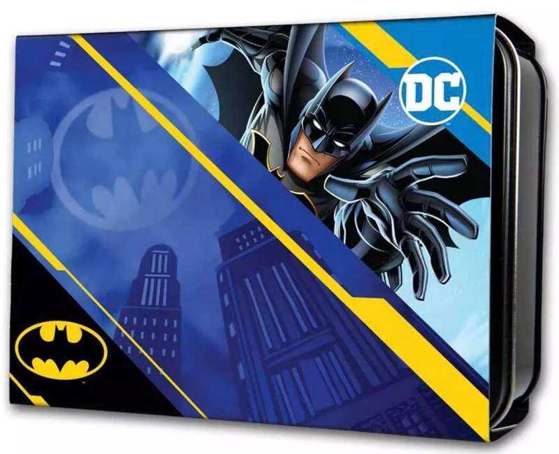 Batman Batarang Shaped Colourised 1oz Silver $5 2024 Samoa