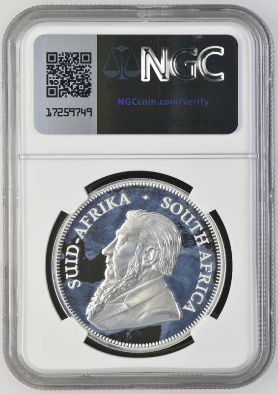 South Africa 1oz Silver Krugerrand R5 Big 5 Buffalo Privy  2023 NGC Graded Proof 65 Ultra Cameo PF65