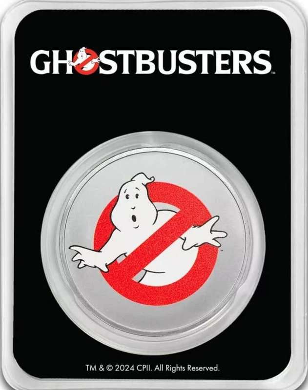 Ghostbusters® 40th Anniversary Colourised 1oz Silver $2 Niue 2024.