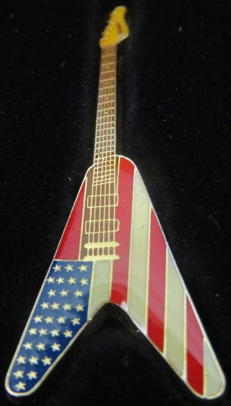 Somalia Electric Guitar Set of 5 x $1 Gold Plated Colourised Guitar Shaped Coins 2004