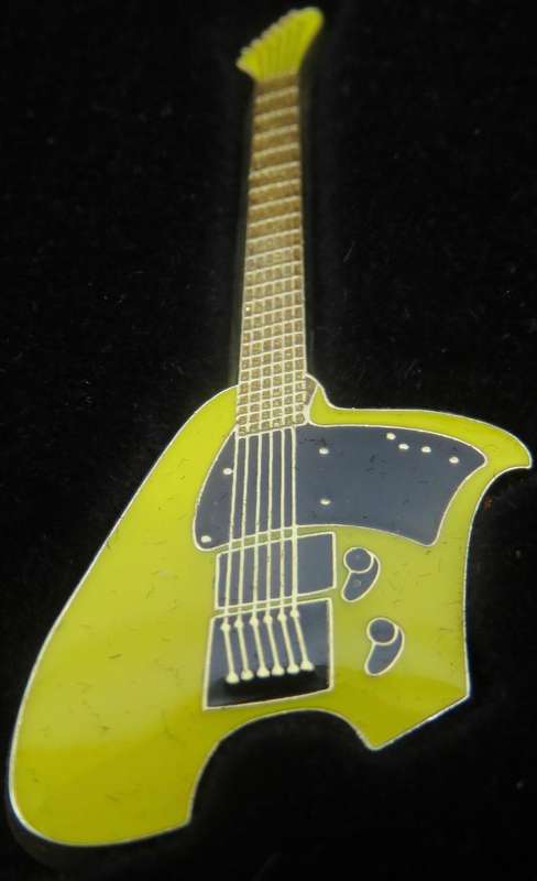 Somalia Electric Guitar Set of 5 x $1 Gold Plated Colourised Guitar Shaped Coins 2004