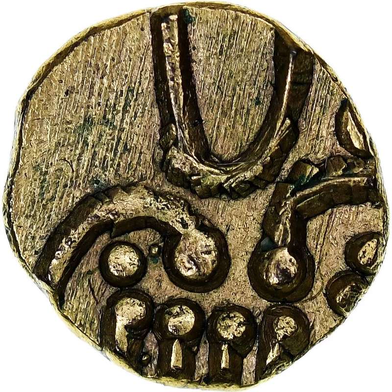 India, Fanam -  Gold, AU -  18th - 19th Century  F-XF