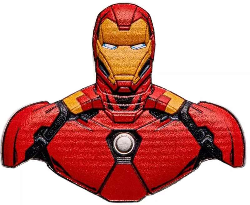 Marvel® Iron Man Colourised 1oz Silver $2 Niue 2023.