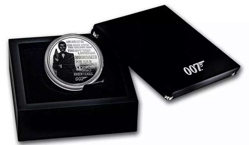 James Bond 007 Legacy Series Colourised 1oz Silver 2022 Tuvalu.