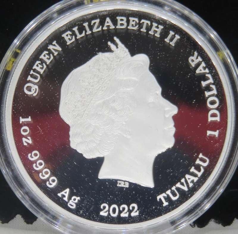 James Bond 007 Legacy Series Colourised 1oz Silver 2022 Tuvalu.
