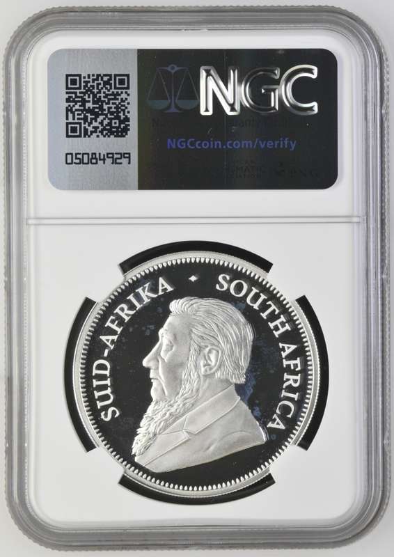 South Africa  Republic 1oz Silver R5 Big 5 Leopard 2023 Proof 66 Ultra Cameo NGC Graded Proof PF66