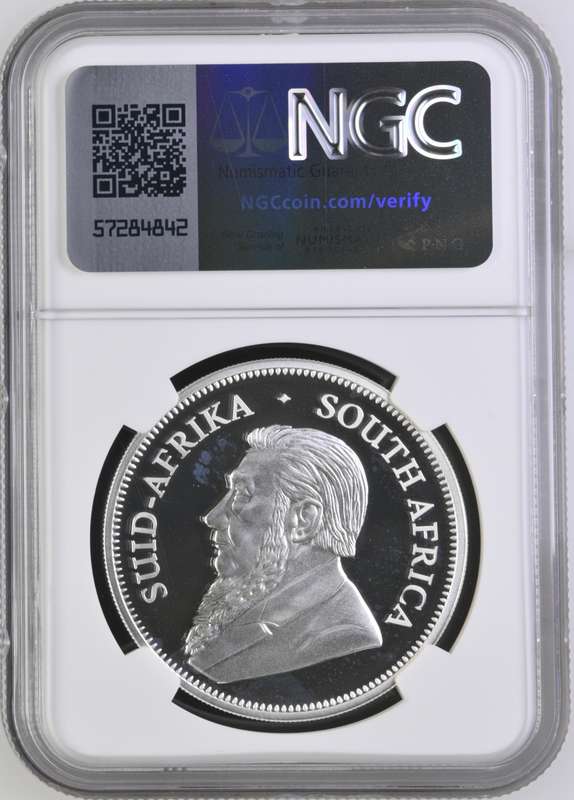 South Africa 1oz Silver Privy Krugerrand R5 Big 5 'Buffalo PRIVY" 2023 NGC Graded PF 67 Ultra Cameo