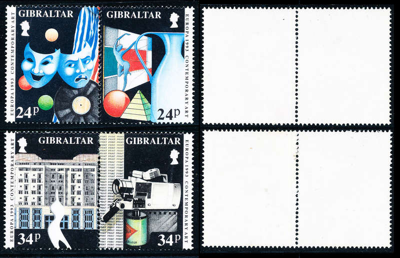 Gibraltar - 1973 - Military Uniforms - set of 4 u.m. SG 313-316 .