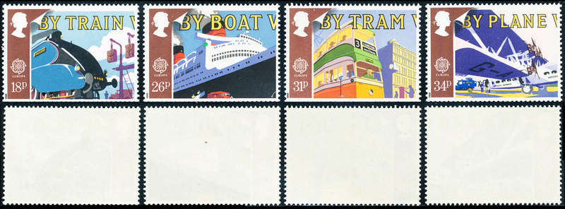 Great Britain - 1988 - Europa, Transport & Mail Services - set of 4 mint unhinged . SG 1392-1395 .