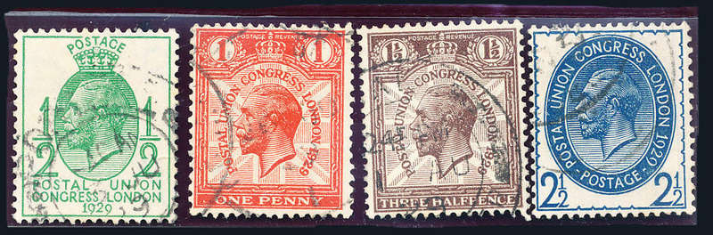 Great Britain - 1929 - P.U.C. - set of 4 fine used . SG 434-437 .