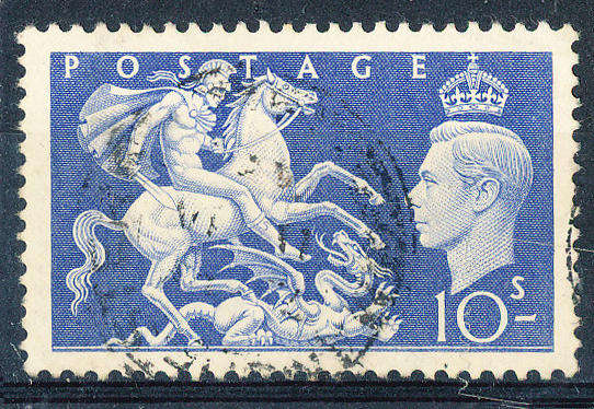 Great Britain - 1951 - Festival High Values - 10s ultra fine used . SG 511 .