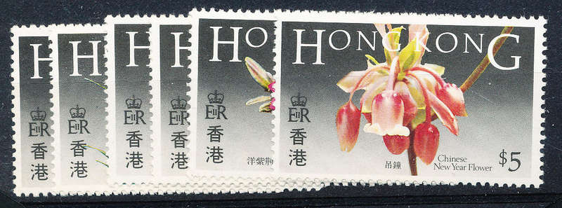 Hong Kong - 1985 - Native Flowers - set of 6 mint unhinged . SG 497-502 .