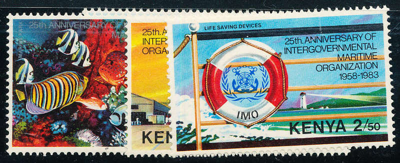 Kenya - 1983 - 25th Anniv of Intergovernmental Martine - set of 4 mint unhinged . SG 284-287 .