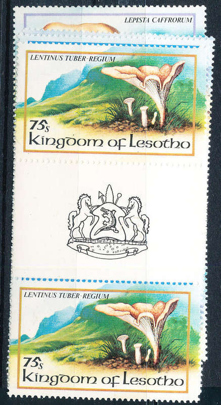 Lesotho - 1983 - Fungi - set of 4 gutter pairs u.m. SG 532-535 .