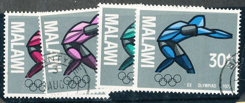 Malawi - 1972 - Olympic Games - set of 4 fine used . SG 418-421 .