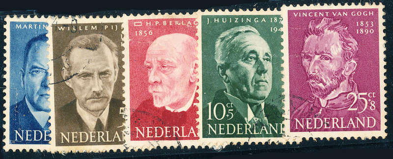Netherlands - 1954 - Social Relief Fund - set of 5 fine used . SG 796-800 .