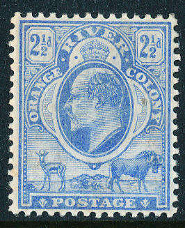 Orange River Colony - 1903-1904 - Edw 7 - 2½d brt blue mint hinged . SG 87 .