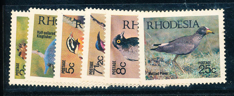 Rhodesia - 1971 - Birds - set of 6 mint unhinged . SG 459-464 .