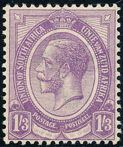 South Africa - 1913 - Geo V - 1s 3d violet mint hinged . SACC 12 .