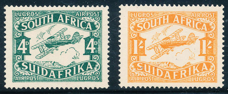 South Africa - 1929 - Air - set of 2 mint hinged . SACC 40-41 .