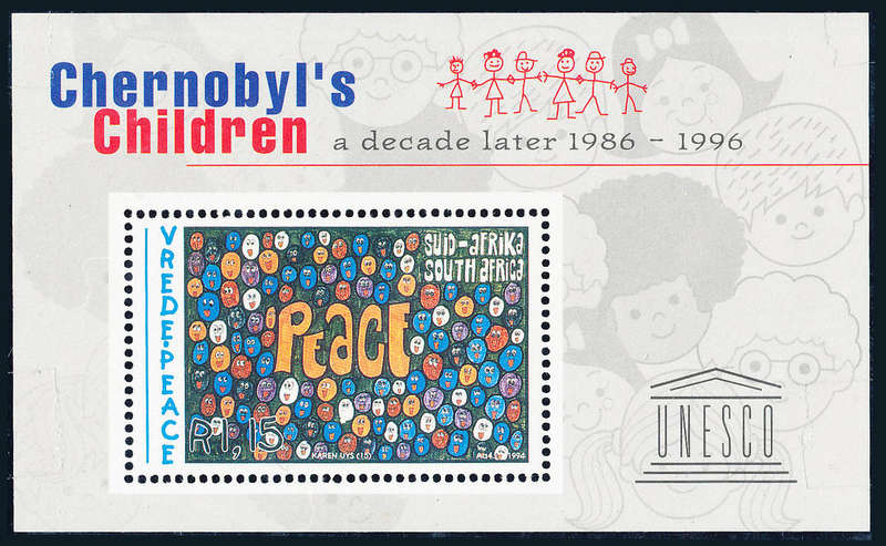 South Africa - 1997 - Chernobyl - m/sheet mint unhinged . SACC 1046 .
