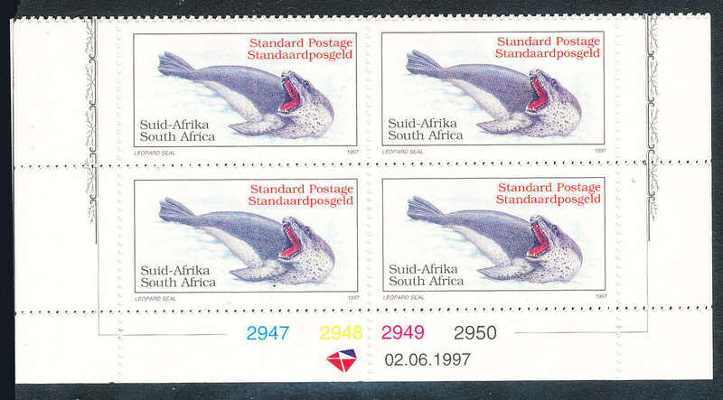 South Africa - 1997 - Additional Defins set of 3 ctrl blks of 4 mint unhinged . SACC 1061-1063 .