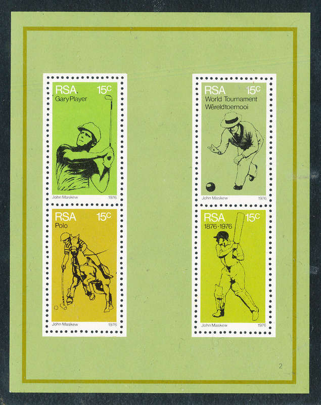 South Africa - 1976 - Sport - m/sheet mint unhinged . SACC 414 .