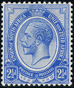 South Africa - 1913 - Geo V - 2½d bright blue u.m. SACC 6 .